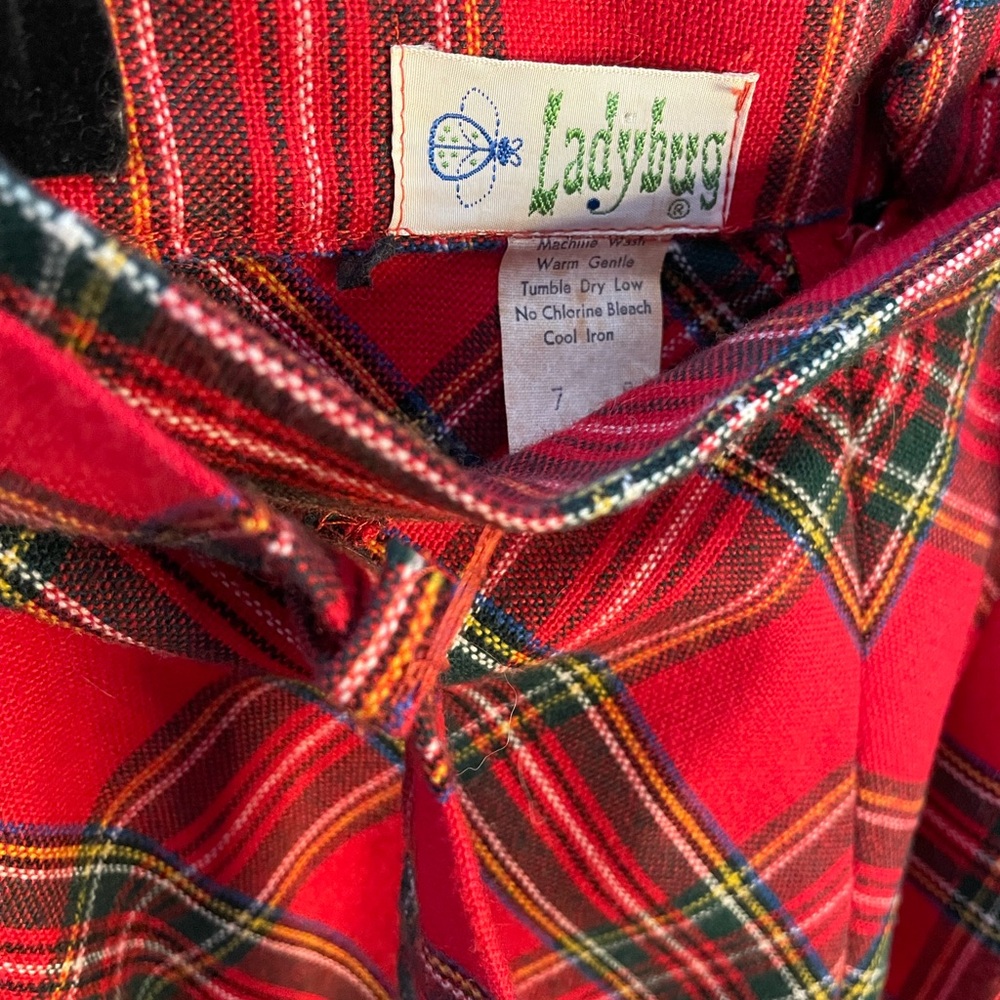 VTG Tartan Plaid Red Women's Skirt - Picture 3 of 10